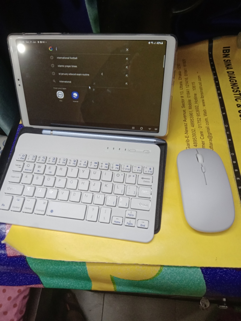 7 inch For Coumpter Bluetooth Wireless Keyboard Mouse For Android IOS Windows Phone Tablet Mice & Keyboard Combos. 