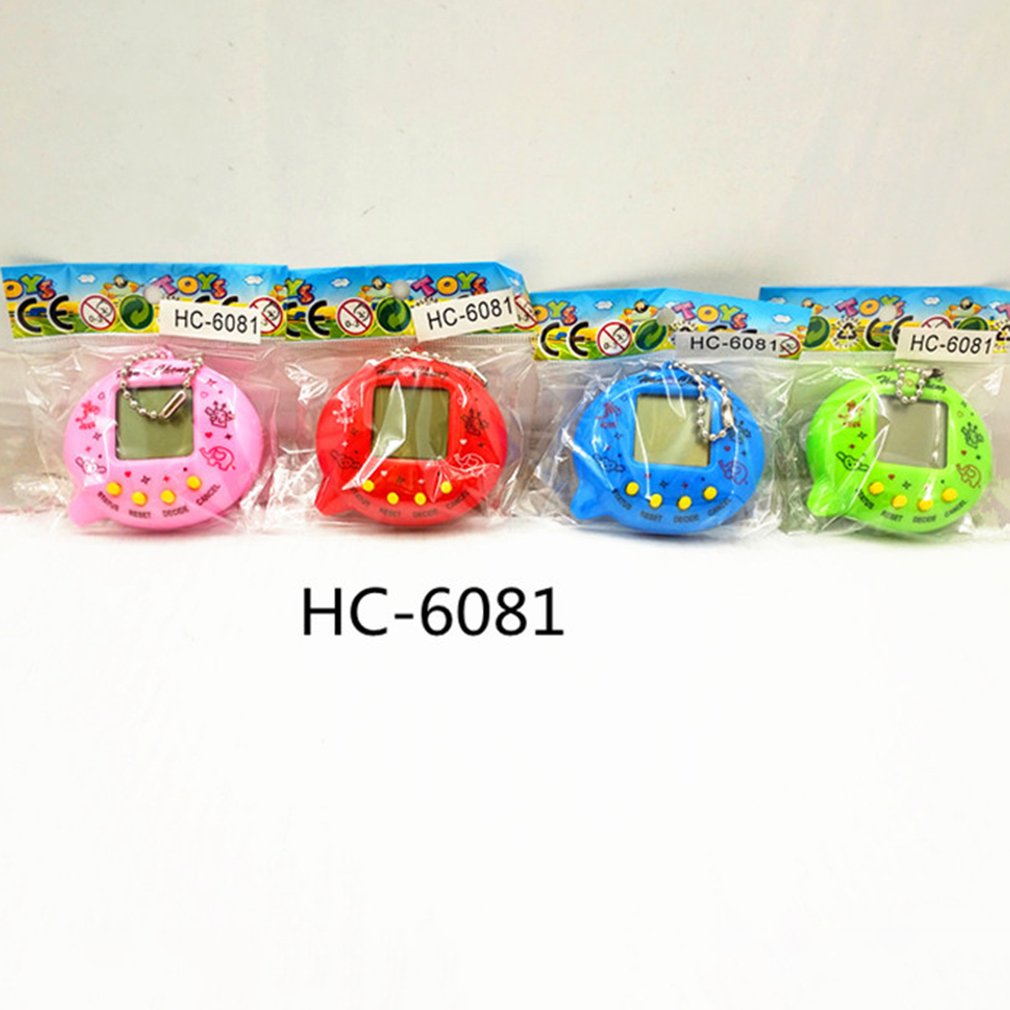 Mini Electric Intelligence Developmental Electronic Game Machine Virtual Pet Egg Shaped Video Game Console. 