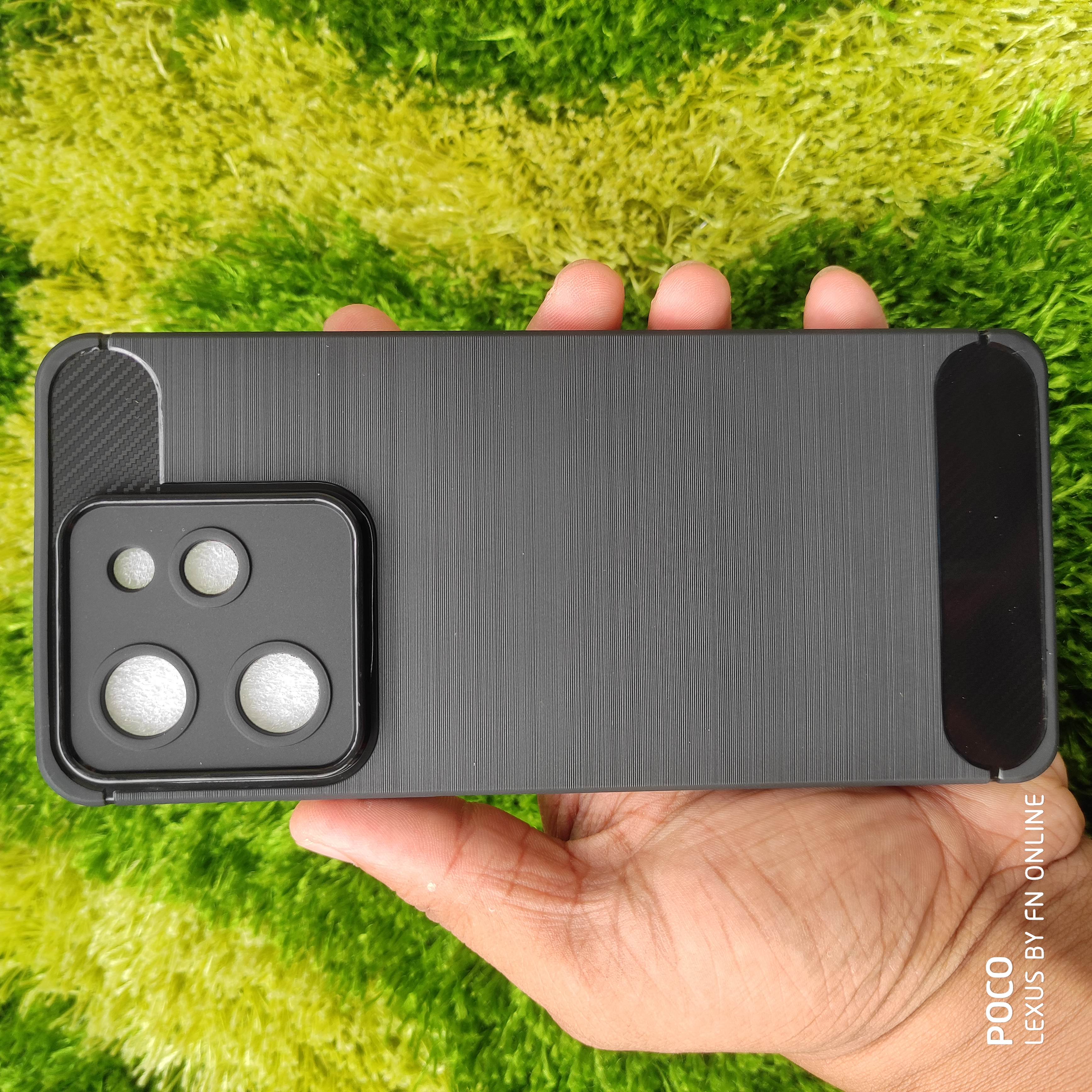 For Lava Benco S1 Pro Silicone Back Cover With Carbon Fiber Texture Bencos1pro S 1Pro s1proback Part. 