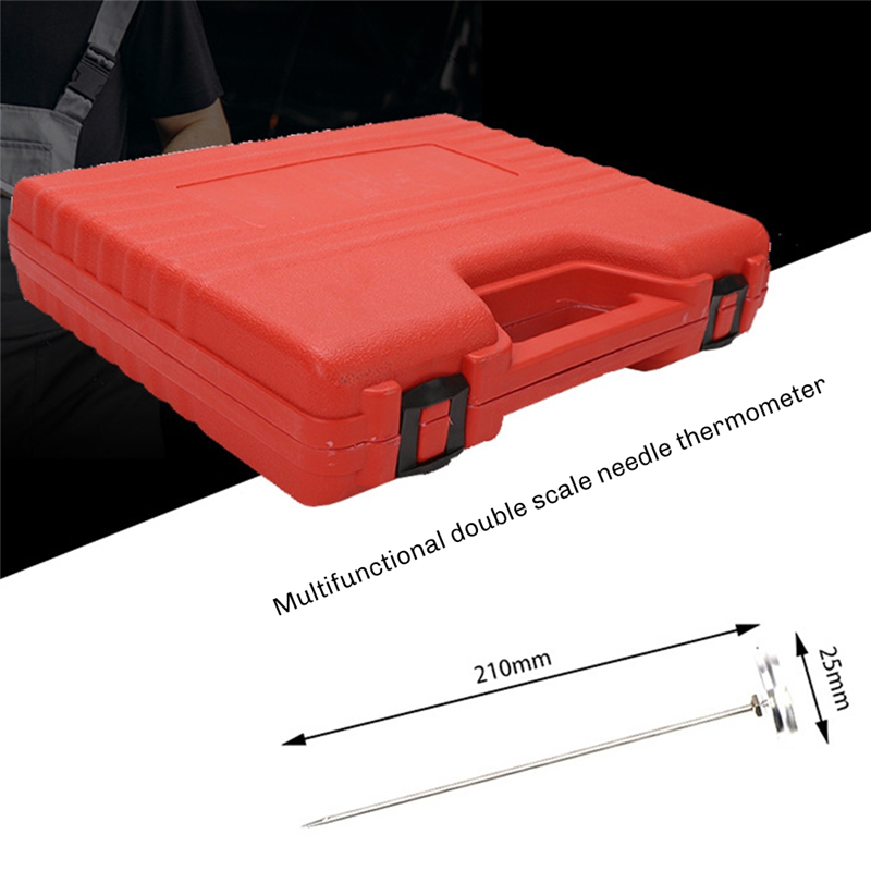 18Pcs Radiator Pressure Leakage Tester Tool Kit, Cooling System Water Tank Leak Test Detector Set with Hand Pump. 