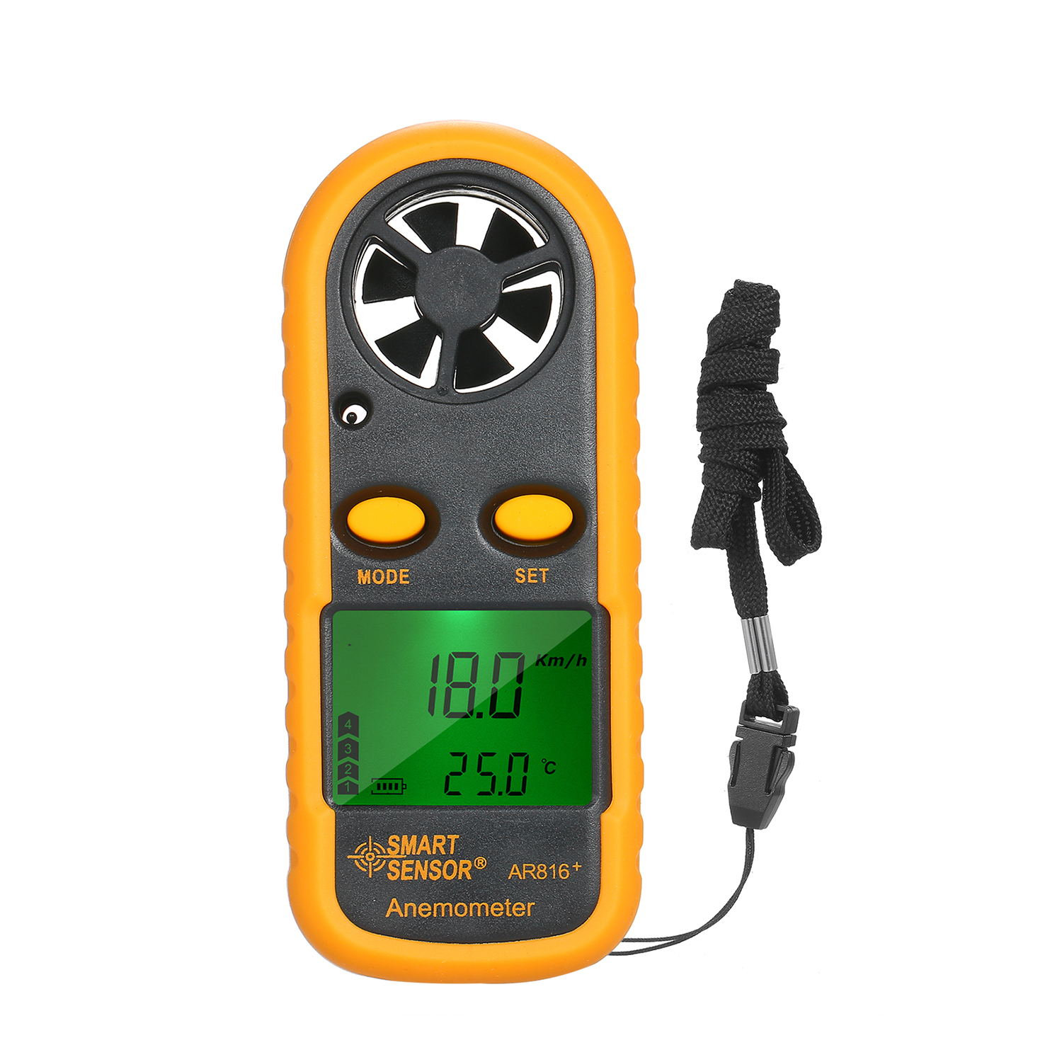 KOGEEK Portable Hand-held Anemometer High Precision Speed Measuring Instrument Speed Meter Anemoscope Wind Speed and Air Volume Tester AR816+. 