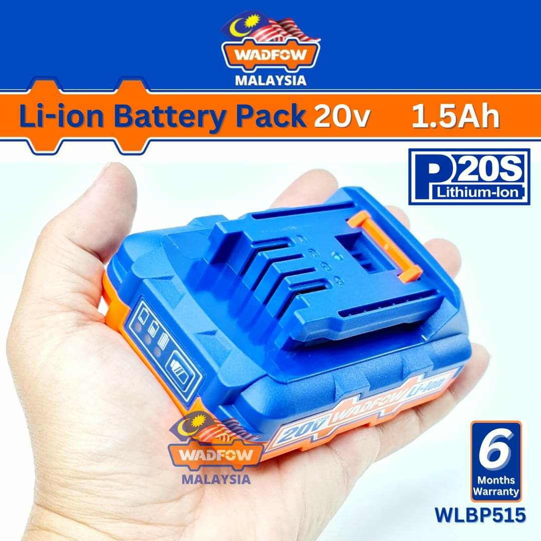 WADFOW 20V 1.5AH Lithium-ion Battery Pack  For P20S cordless tools  WLBP515. 