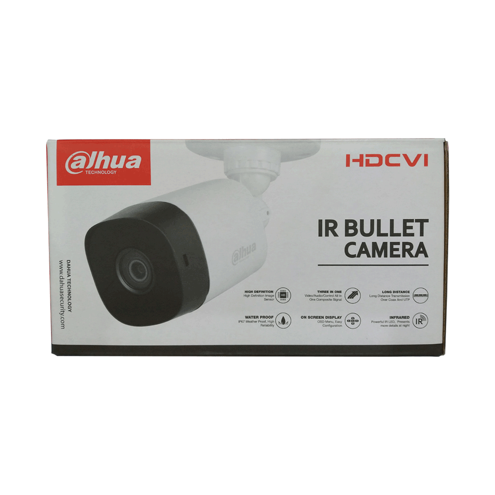 DAHUA 02 Mega Pixel  HDCVI 20M IR CAMERA 1080P uPVC Model: HAC-B1A21. 