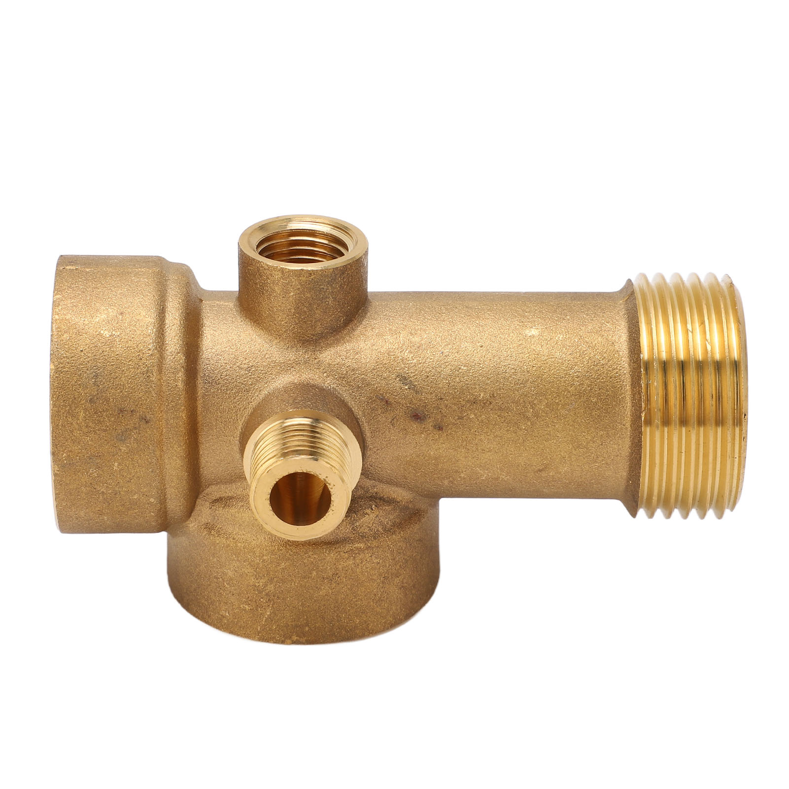 Pipeline Connector, Brass Water Pipe Fitting 5 Way for Oil. 