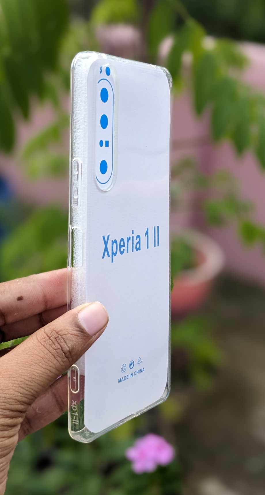 For Sony Xperia 1 Mark 2 shockproof Transparent liquid Cristal clear long time useable soft premium protective back case. 