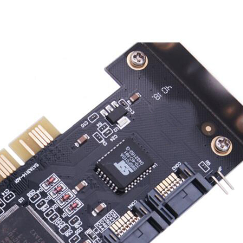 4 Ports PCI SATA Raid Controller Internal Expansion Card with Two Sata Cables, for Desktop PC,Support SATA Hard Drive. 
