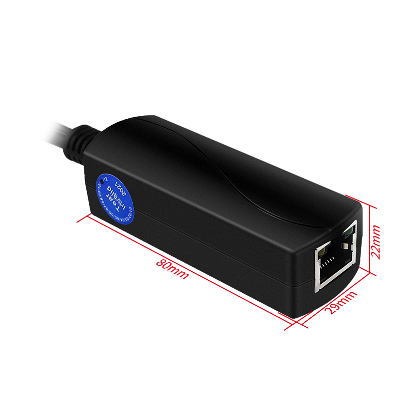 Raspberry Pi Gigabit PoE Splitter USB Type C IEEE 802.3af 10/100/1000Mbps Power over Ethernet 5V 3A/4A for Raspberry Pi 4B/5. 