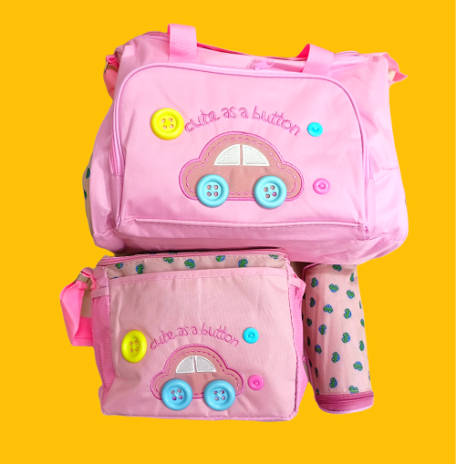Uniquee Design Mother Diaper Bag 3 Pecs Set (Color/Print as Per Stock). 