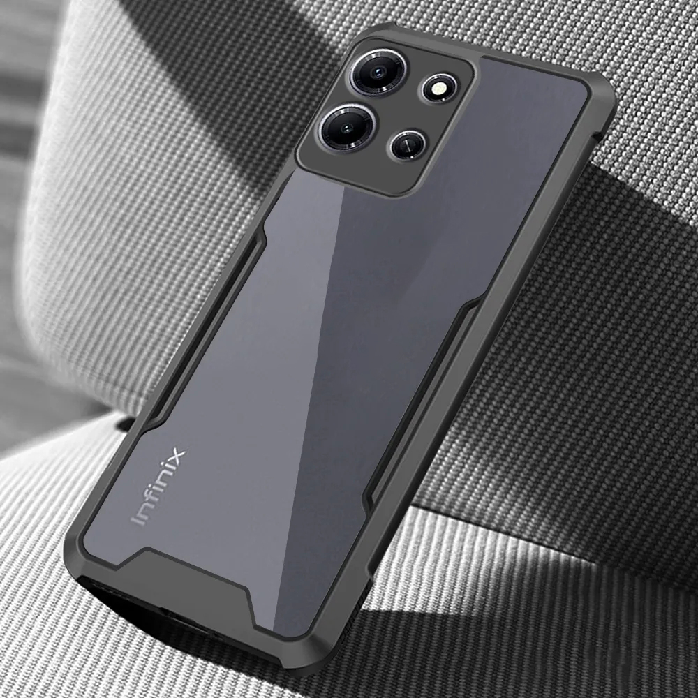 Lenuo Casing For Infinix Note 30 Phone Case Shockproof Transparent Bumper Airbag Phone Cover Case. 
