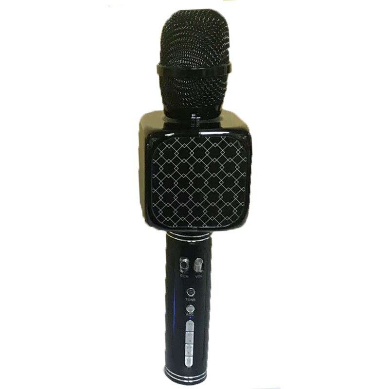 Magic Bluetooth Karaoke Microphone SU.YOSD , Wireless Professional Speaker Handheld Microphone SD Card,  with USB Colorful Neon Lights. 