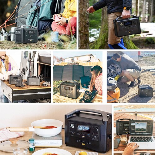 EcoFlow RIVER Pro Portable Power Station 720Wh Power Multiple Devices Recharge 0-80% Within 1 Hour for Camping RV. 