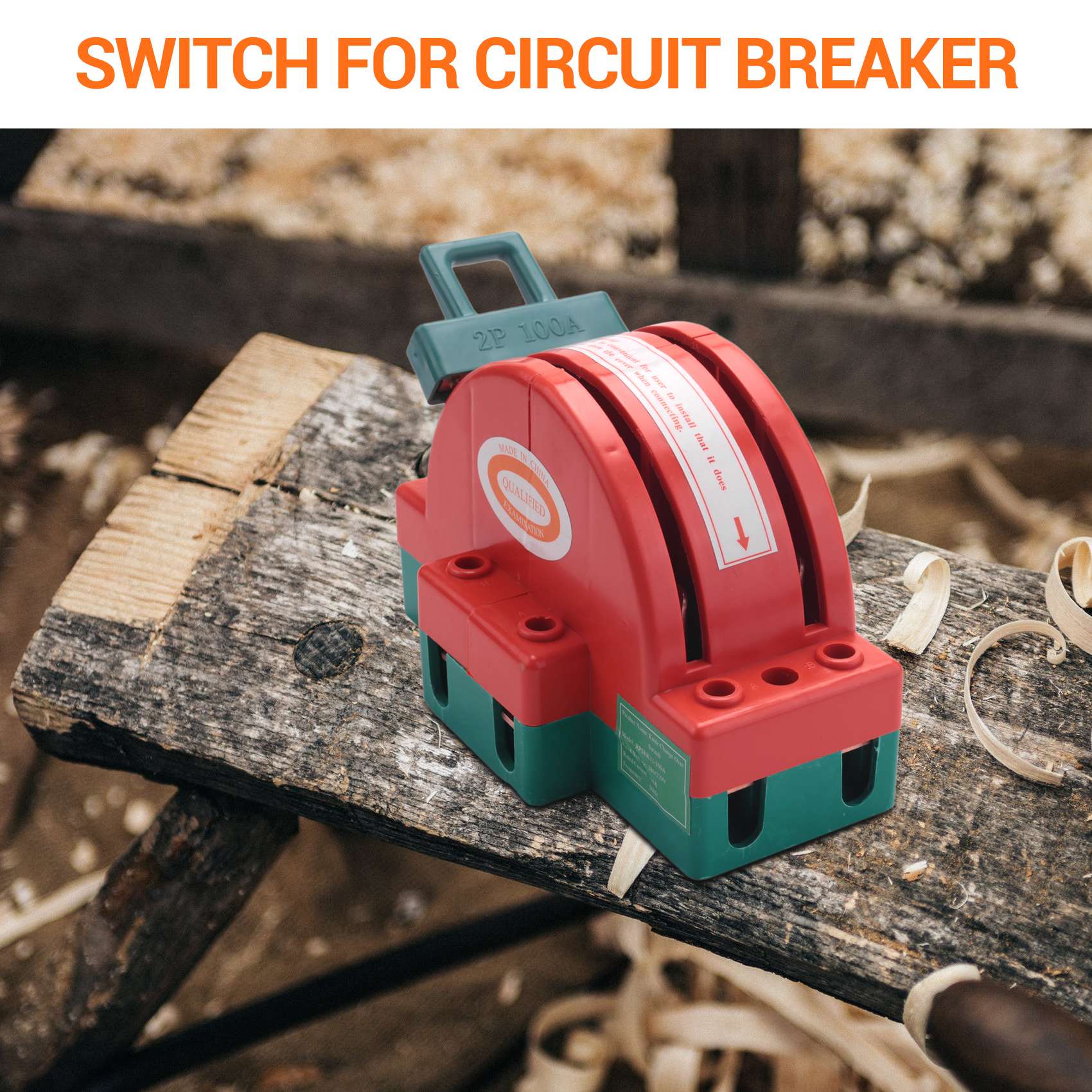 100A Two Pole Disconnect Double Throw Switch for Circuit Breaker. 