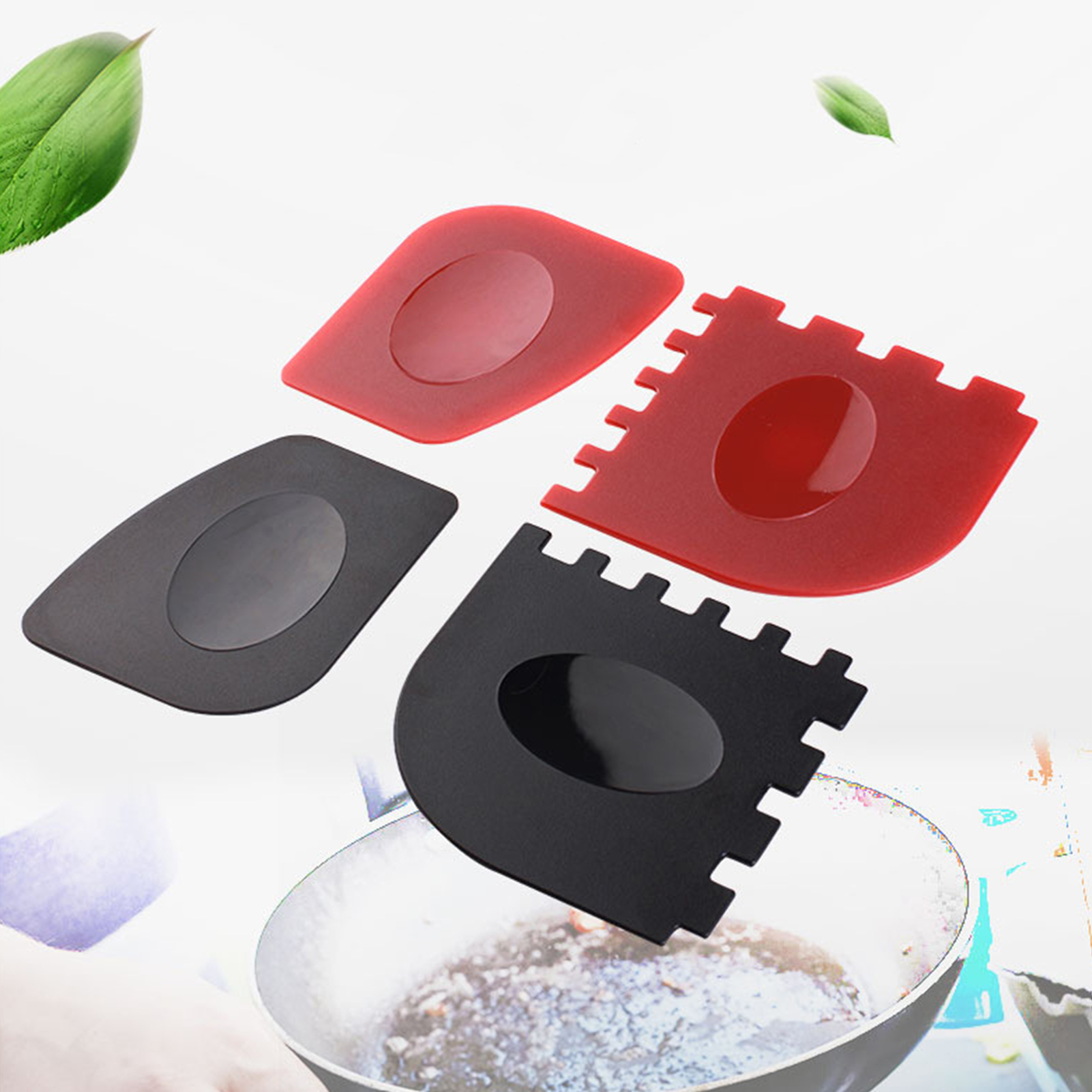 Pan Scraper Rounded Edge Dishwasher Safe Pan Cleaning Scraper. 