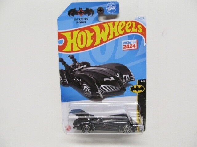 Hot Wheels 2024 Release (Mainline) Batman & Robin Batmobile, Scale - 1:64. 