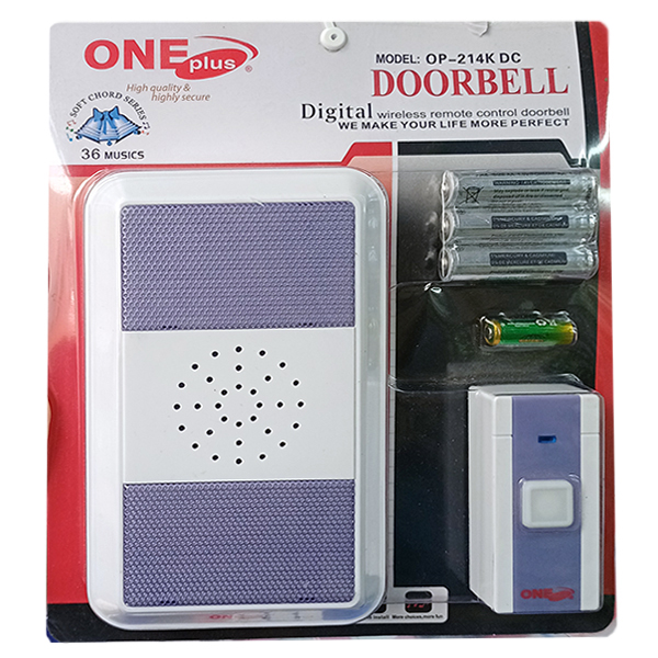 High Quality Wireless Cordless Calling Remote Door Bell for Home/Office/Warehouse/Factories Long range Bell Color and Design May Vary (Multicolored). 