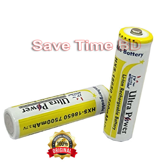 Ultra Power 18650 Lithium Li-ion Rechargeable Battery. 