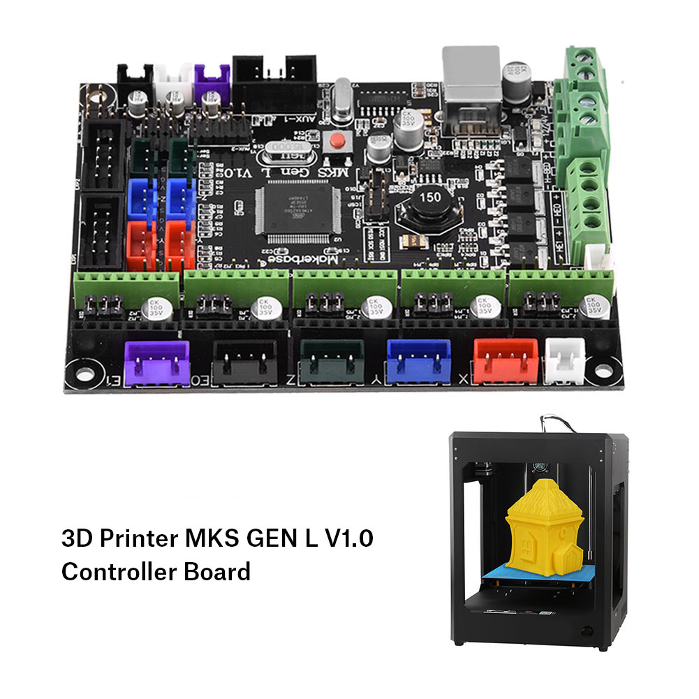 MKS GEN L V1.0 Controller Board  Printer Kit Mainboard Ramps1.4 Dual Extruder Touch. 