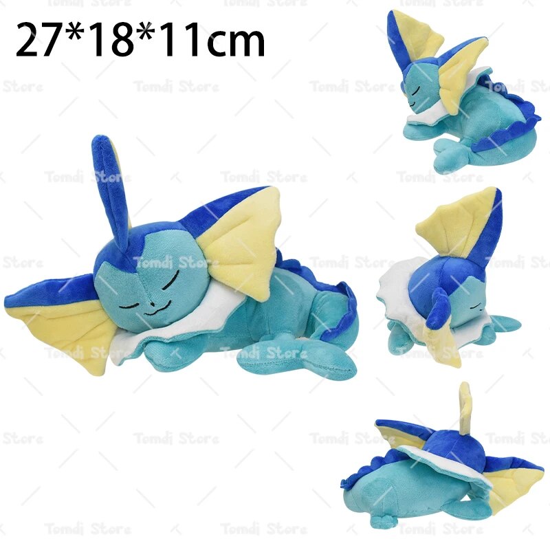 Pokemon Plush Tepig Victini Snivy Emolga Scorbunny Yamper Raboot Alolan Marowak Sleeping Vaporeon Smoliv Lechonk Stuffed Toys. 