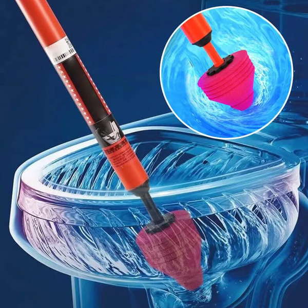 Manual Multifunctional High Pressure Drain Buster Home Sink Clog Remover Cleaning Tool Toilet Plunger Suction Pump. 