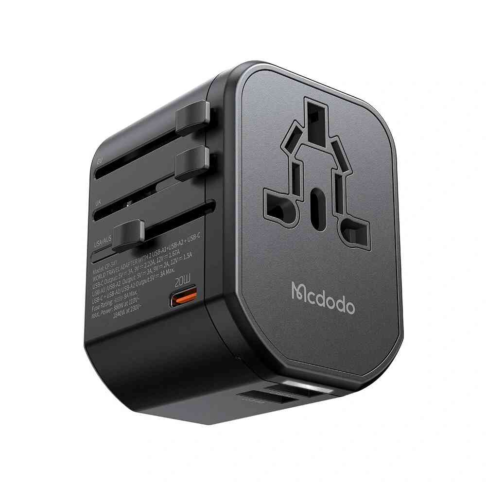 Mcdodo CP-347 PD 20W Fast Charging Universal Travel Adapter