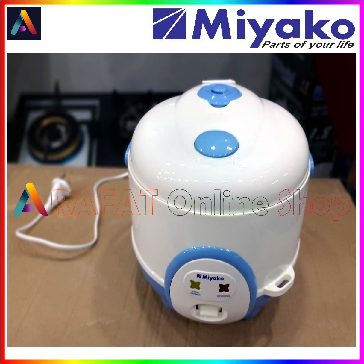 ukuran rice cooker miyako