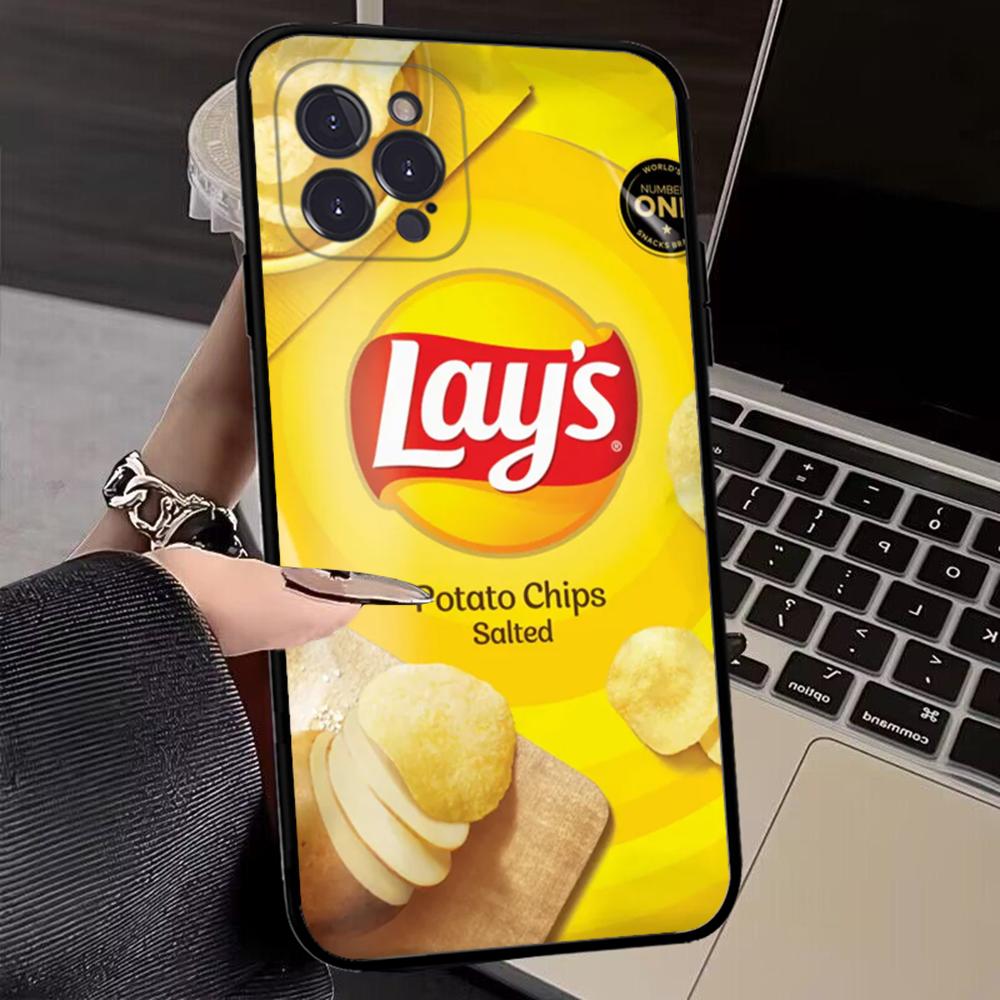 Snack Food Potato L-Lay'S Phone Case for iPhone 15 8 7 6 6S Plus X SE 2020 XR XS 14 11 12 13 Mini Pro Max Mobile Case. 