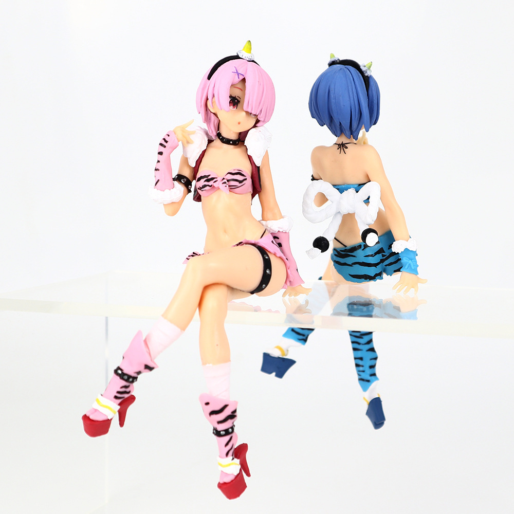 Cross-border new leopard Rem figure ornament two-dimensional beautiful girl A different world anime from scratch. 