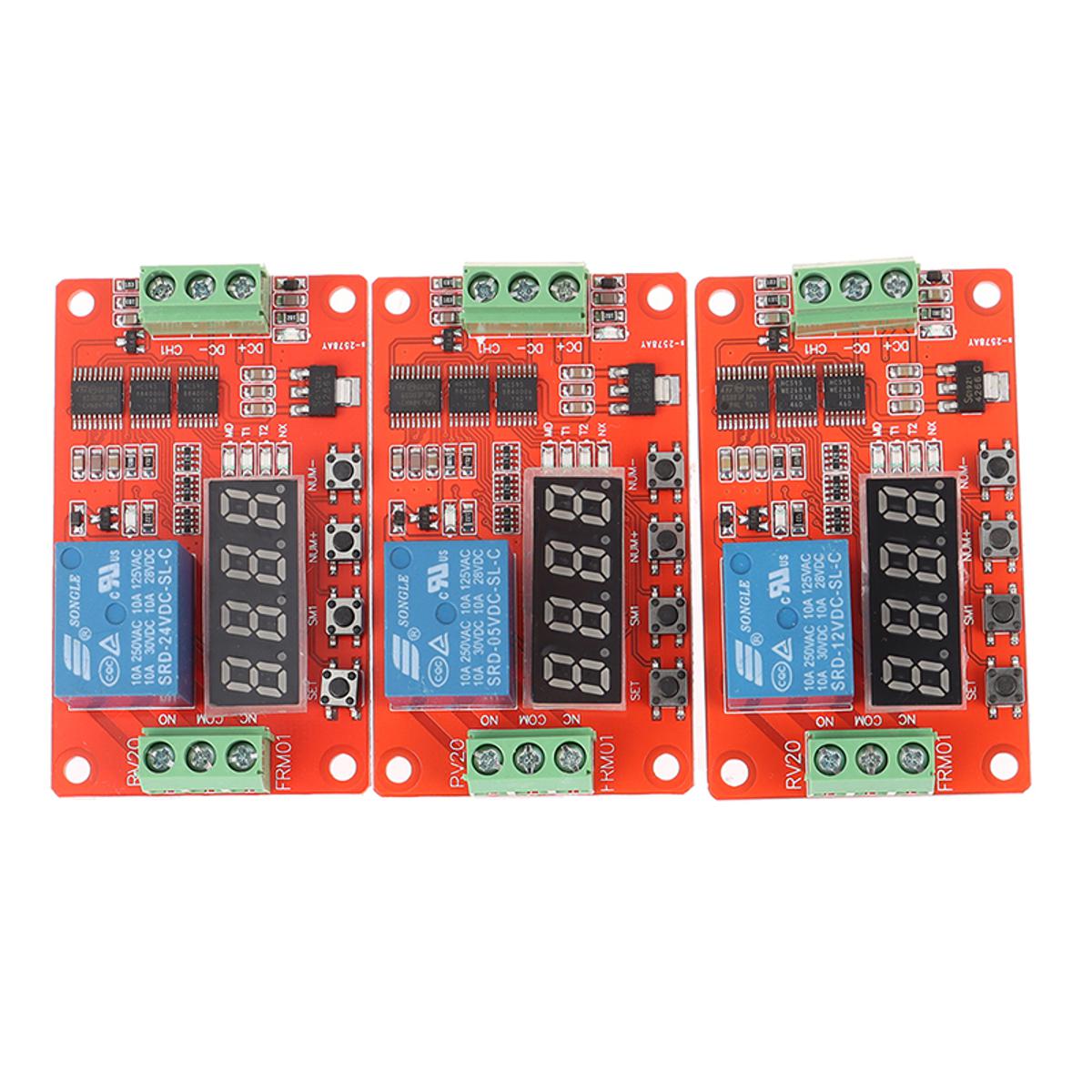 (New)FRM01 DC 5/12/24V 1 Channel Multifunction Relay Module Loop Delay Timer witch. 