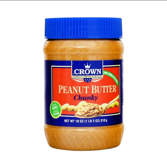 Crown Peanut Butter Chunky With No Cholesterol- 510gm