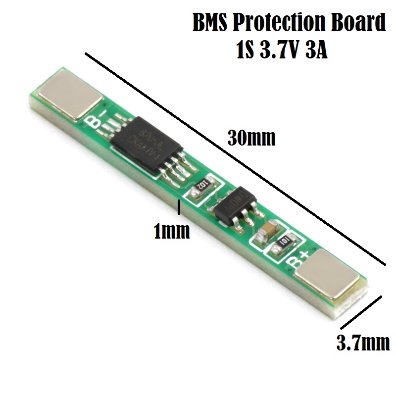 BMS Battery Protection Board 1S 3.7V 3A li-ion 18650 AA AAA Lipo Li-ion Lithium Battery BMS Charger Protection Module Board Circuit. 