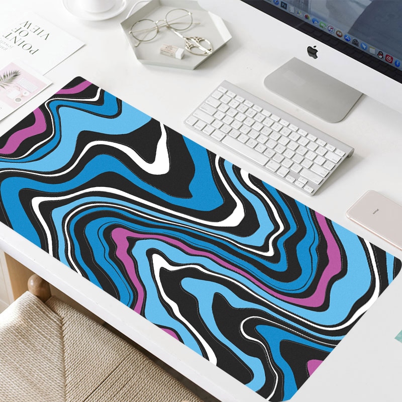 【happy one】Art Strata Liquid Mouse Large Gaming Mousepad Compute Mouse Mat Gamer Stitching Desk Mat XXL PC Keyboard Mouse. 