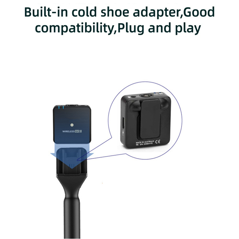 2 Set Interview Mic Handle Adopter Microphone Handheld Adapter for Wireless Go/GoII/ Mic//Wireless Mic. 