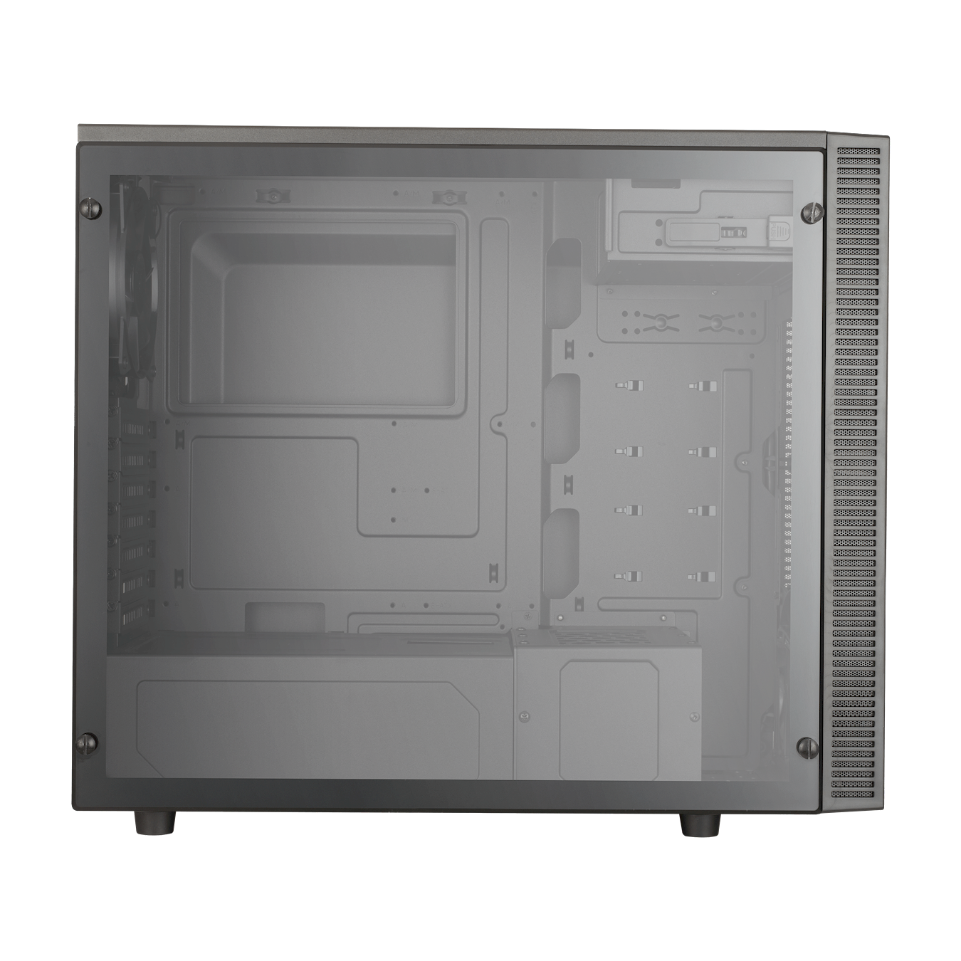 [Clearance Sale] Cooler Master MasterBox E500L (Side Window Panel Version) MCB-E500L-KA5N-S00 Blue Mid Tower Gaming Casing. 