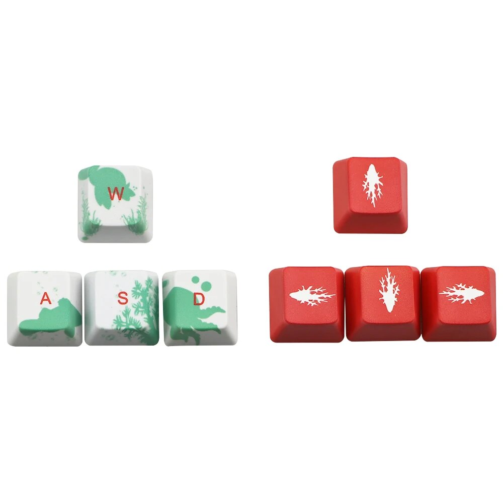 Coral sea keycap 6.25u Space bar ESC Entre keys Direction keys Sakura keycaps for Mechanical Gaming keyboar Key Cap. 