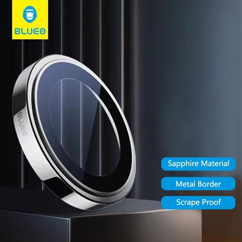 Blueo Sapphire Material For Iphone 15 Pro Max Camera Lens Protector Metal Anti Scratch Cover For Iphone 15 Pro Lens Protector. 