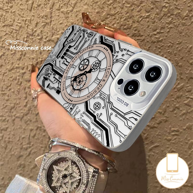 For Infinix Hot 40i 30i Smart 8 6 7 5 Pro Plus Pop 8 7 Note 12 G96 30 40 Pro Hot 30 10 9 11 Play Tecno Spark 20C 10C GO 2024 10 20 Pro Camon 20 Cool Mechanical Watch Pattern Case. 