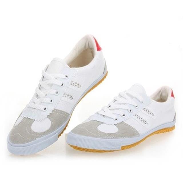 Spring and Summer Volleyball Shoes White Canvas Shoes Martial Arts Training Shoes Morning Exercise Shoes Mesh Surface Shoes Men's and Women's Student Cloth Shoes Sneakers Rubber Shoes. 