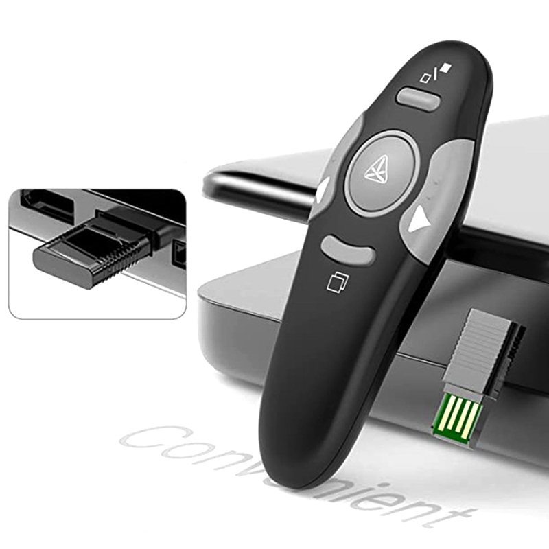 2.4GHz Wireless USB Powerpoint Presentation PPT Flip Pen Pointer Clicker Presenter with Red Light Remote Control for Teacher. 