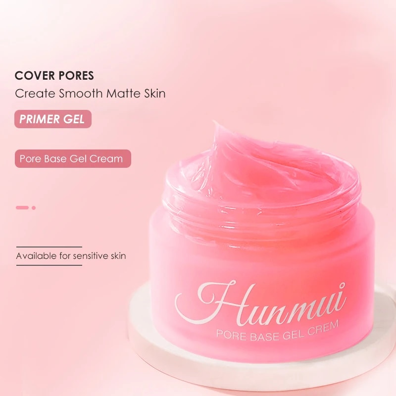 Hunmui Face Primer Pore Base Gel Cream Magical Perfecting Base Face Primer Under Foundation Invisible Pore Makeup Primer Cream Abandon Abandon. 