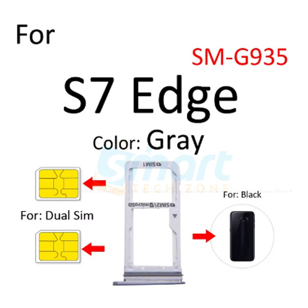 Samsung Galaxy S7/S7 Edge Sim Tray Micro SD Card Slot with Sim Ejector Pin Replacement Part:. 