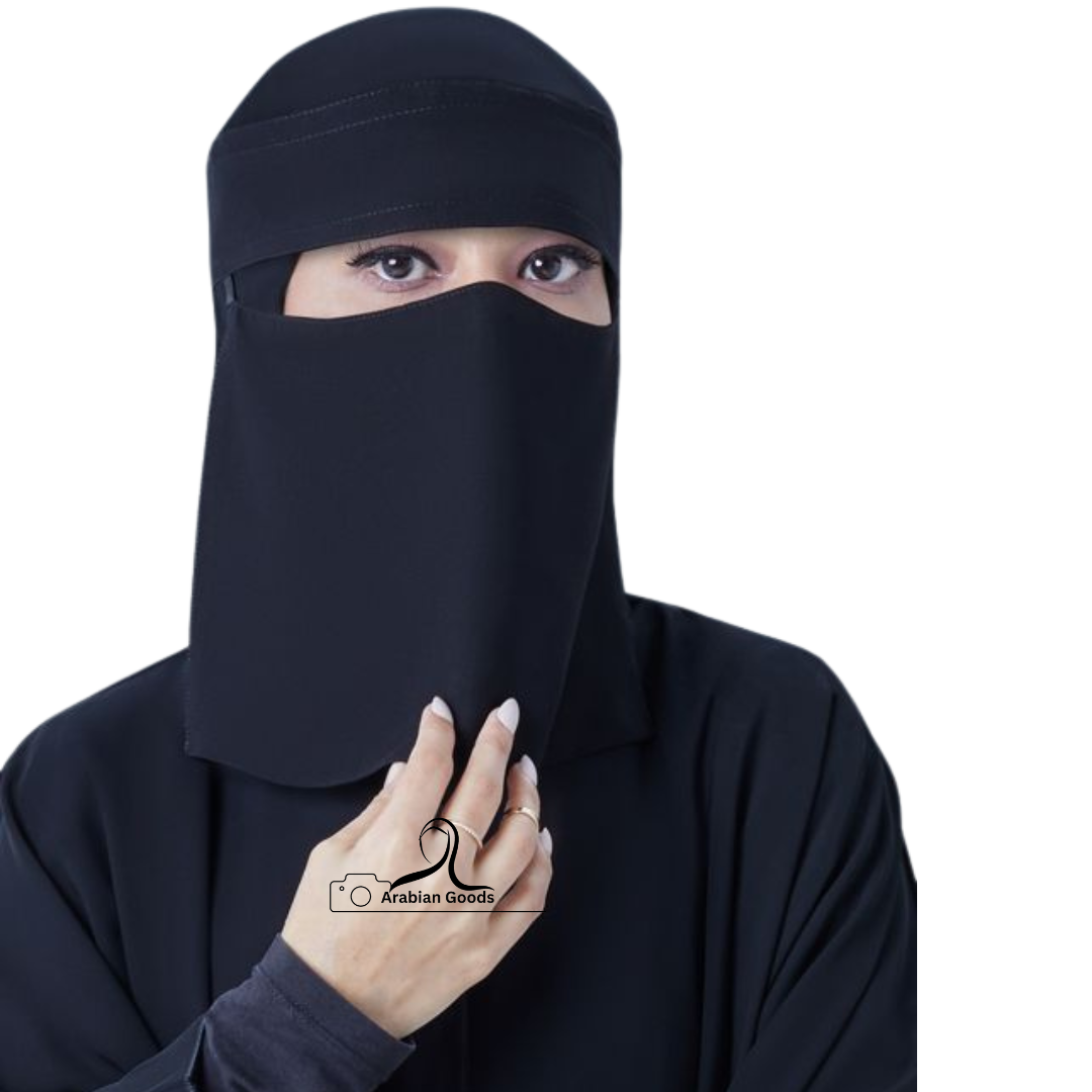 Saudi Niqab Style 1 Layer  Sort nekab | Premium Fabrics | Saudi Style Sort Nikab 1 Part. 