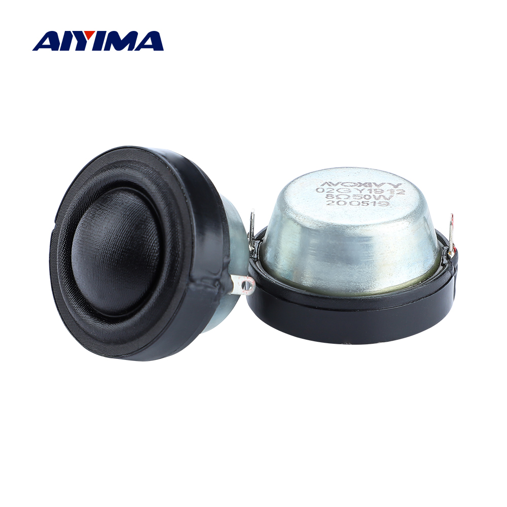 Adet 2 adet 1.25 inç Tweeter hoparlör 4 Ohm /8 Ohm 50W 34 MM kobalt manyetik sürücü tiz Mini taşınabilir ev DIY araba için