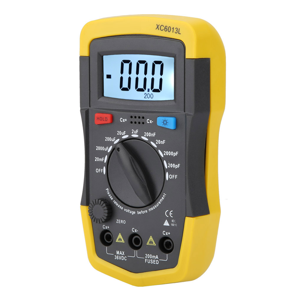 LCD Digital Capacitor Tester Capacitance Meter mF uF Circuit Gauge. 