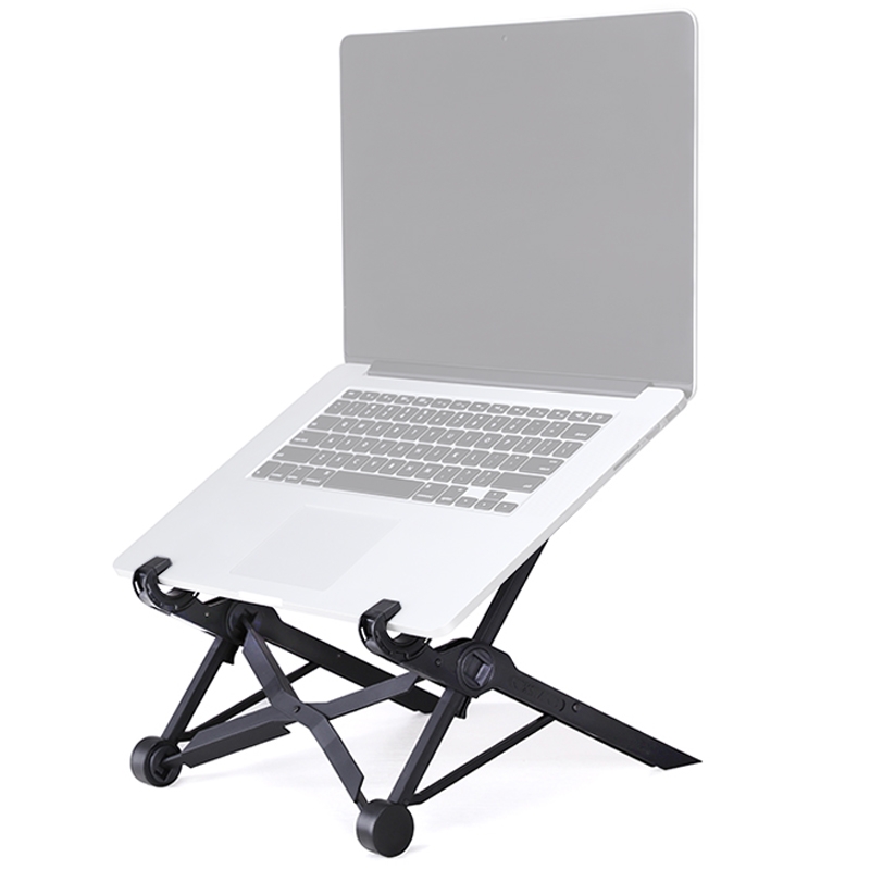 Nexstand K2 Laptop Height Extender Holder Stand Folding Portable Computer Heat Dissipation Bracket, Size: 35.4x4x4cm(Black)