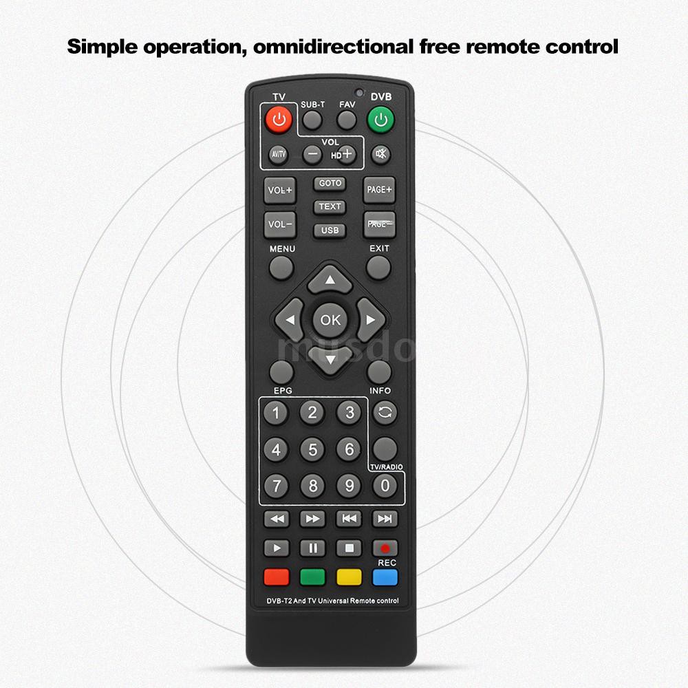 Universal DVB-T2 Set-Top Box Remote Control Wireless Smart Television STB Controller Replacement for. 