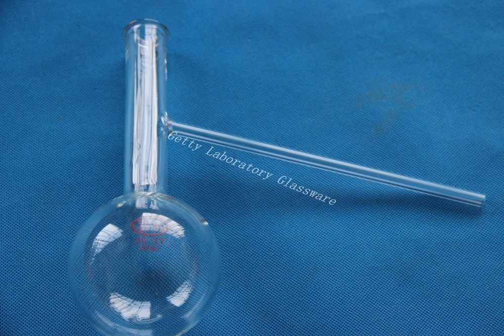 【The road to happiness Store】250ml Flask, Distillation Flask, with arm. 