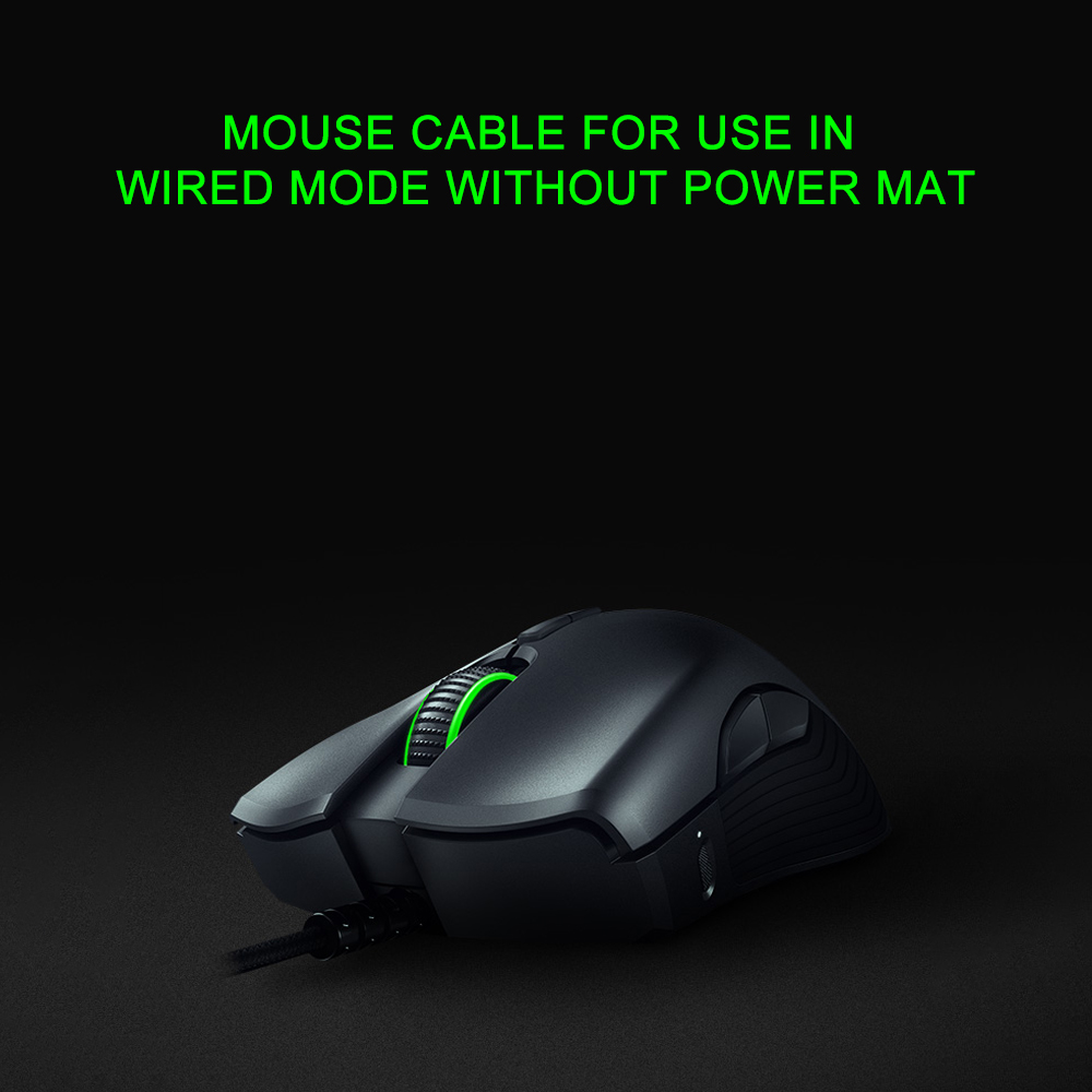Razer Mamba Hyperflux Wireless Gaming Mouse 16000 DPI 5G Optical Sensor 450 IPS + Firefly Hyperflux Mouse Pad Mat Suit Wireless Power. 
