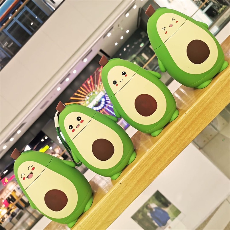 280ML Cartoon Avocado Water Bottle Portable Kawaii Kettle Double Layer Student Cute Portable Water Cup Juice Drinking Cups. 