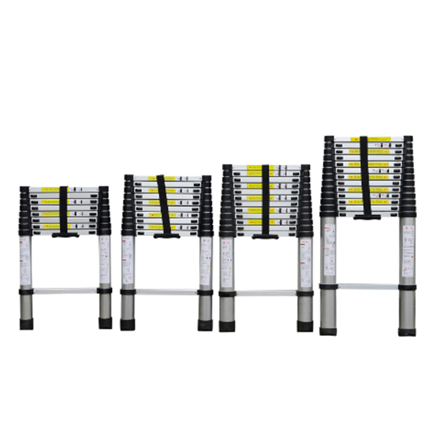 2m(7 Steps) Telescoping Ladder Extension Telescopic Ladders Portable Expandable Retractable Foldable Aluminum Ladder with One Button Collapsible Folding 330 Pound Capacity. 