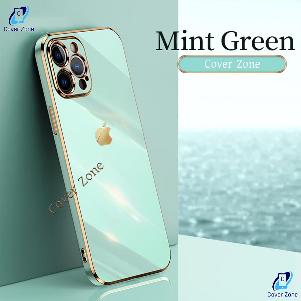 For Apple iPhone 12 Pro Max Luxury 6D Plating Soft Casing Silicone